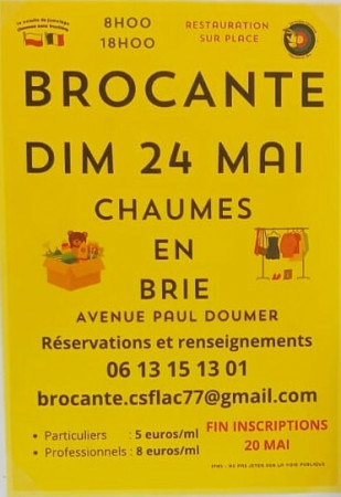 Brocante Chaumes 2026