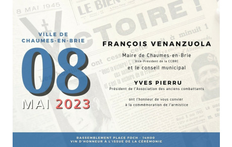 Commémoration du 8 mai 1945 Chaumes 2023